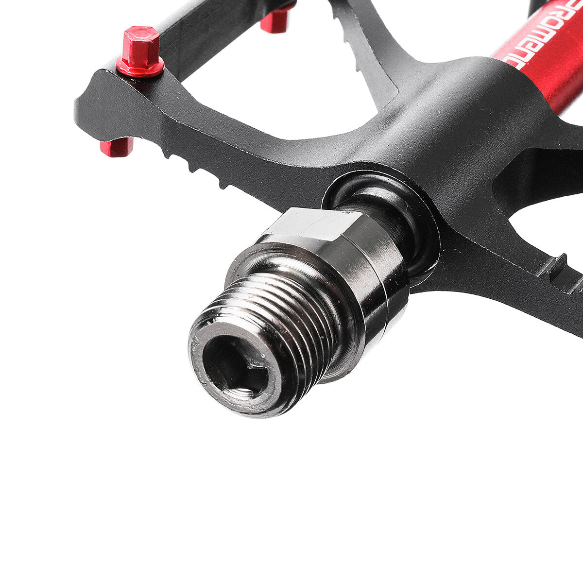 1 Pair Bicycle Pedals Ultralight CNC Flat Anti-skid Bearings Pedals Aluminum Alloy 3 Bearings Mountain Bicycle Platform Pedal Cycling Accessories