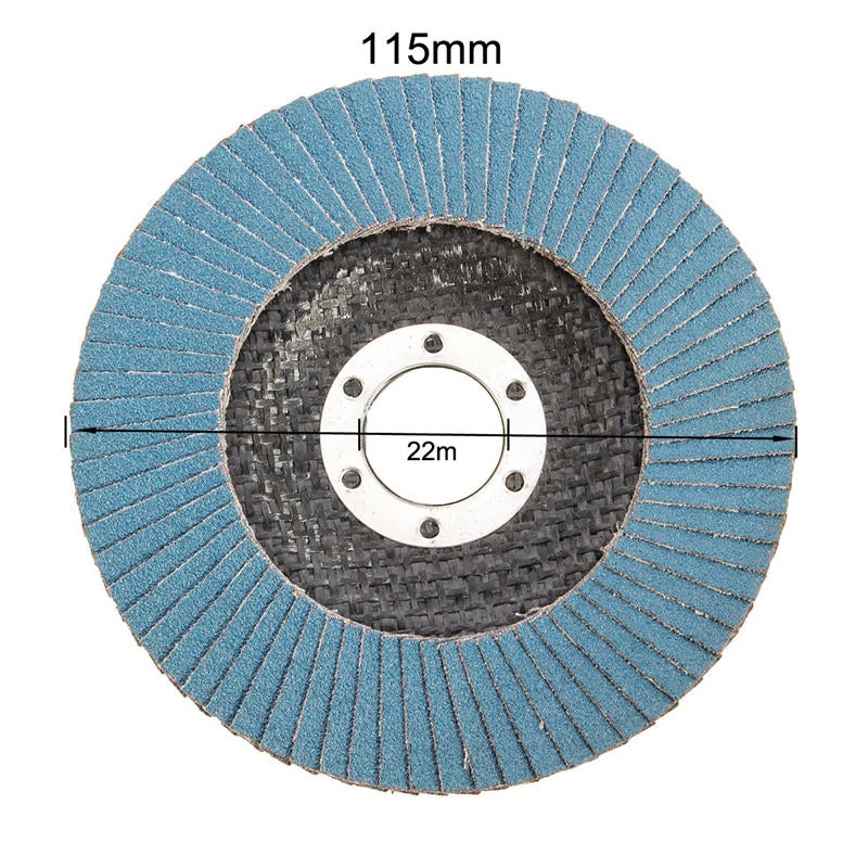 10pcs 115mm Flap Sanding Disc 80 Grit Angle Grinder Wheel Polishing Sanding Wheel
