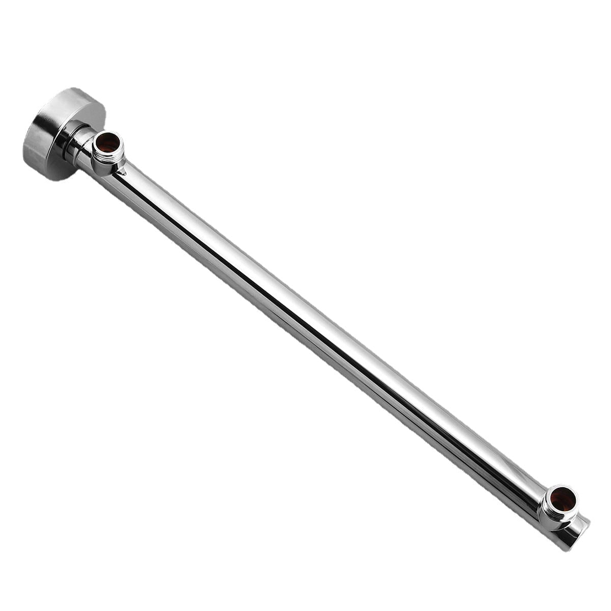 40cm Wall Mounted Bathroom Shower Head Extension Straight Arm Bottom Entry Hose Pipe