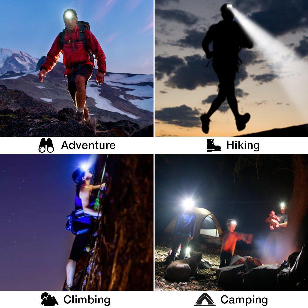 8000LM Cycling Headlamp LED Lamp Beads Super Bright Rechargeable Outdoor Cycling Climbing Headlamp