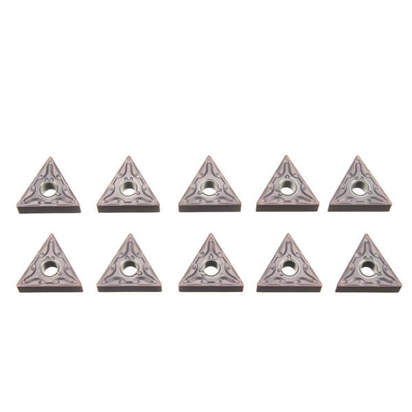 10Pcs Carbide Inserts Lathe Turning Tool Holder Inserts