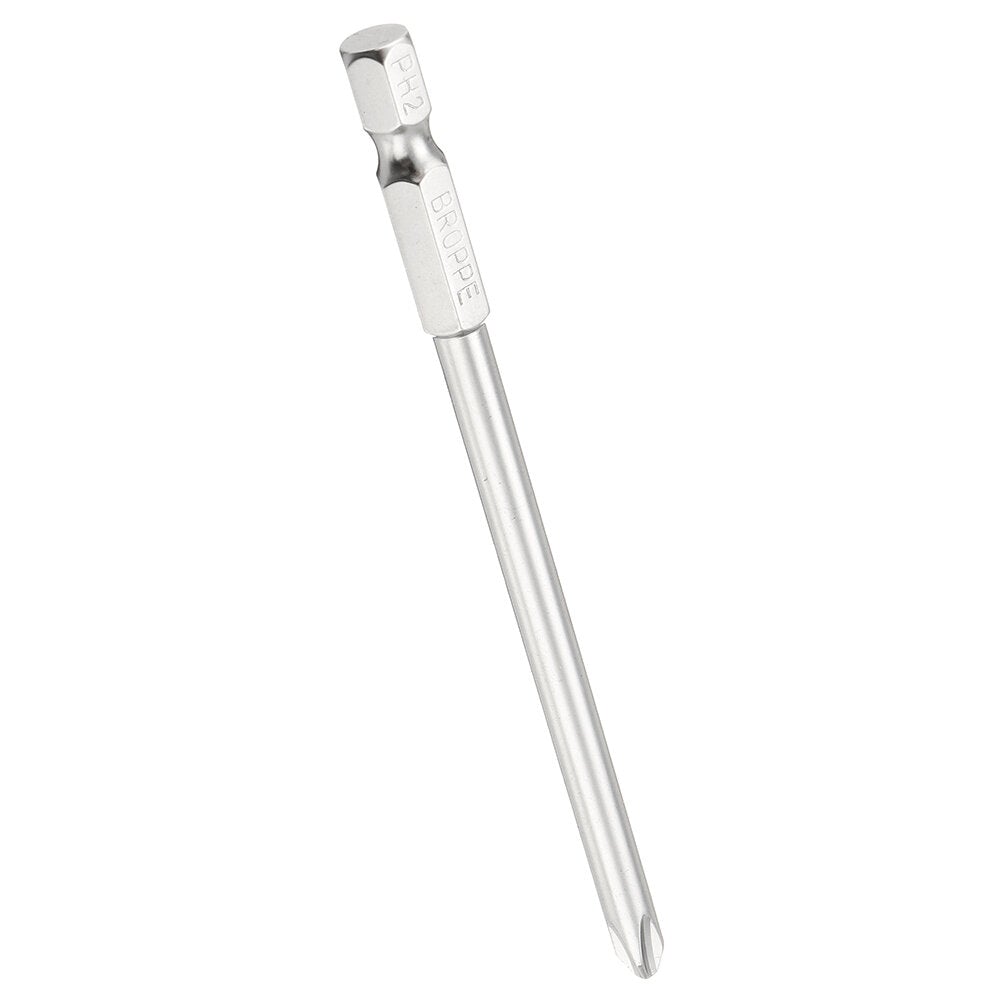 8Pcs 100mm S2 Alloy Steel SL2-SL6 Magnetic Flat Head and Cross Head Screwdriver Bits 1/4 Inch Hex Shank