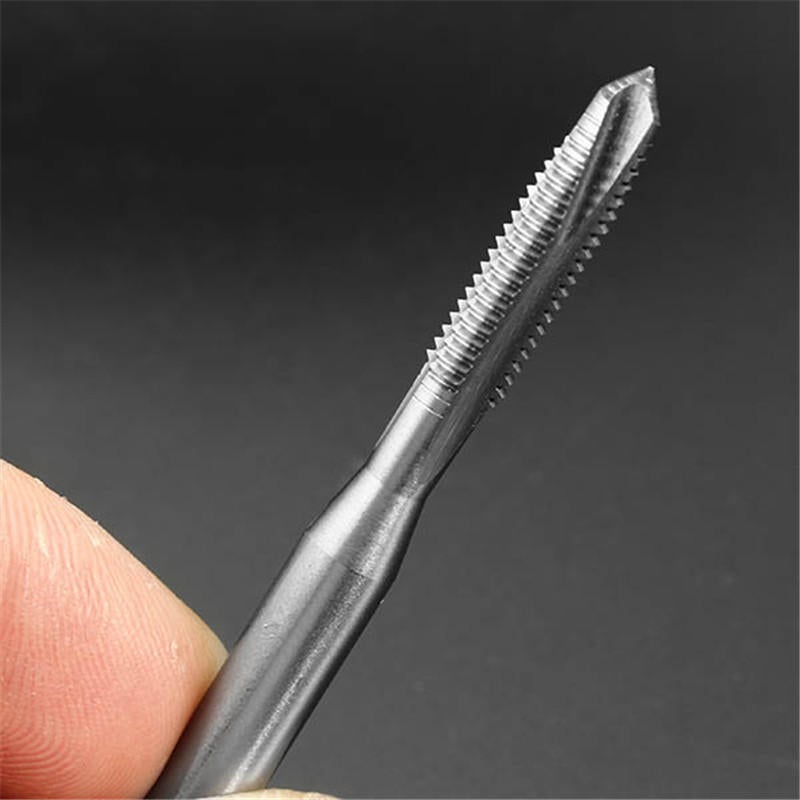 10pcs M5x0.8 HSS Spiral Pointed Machine Screw Tap Metric Plug Tap