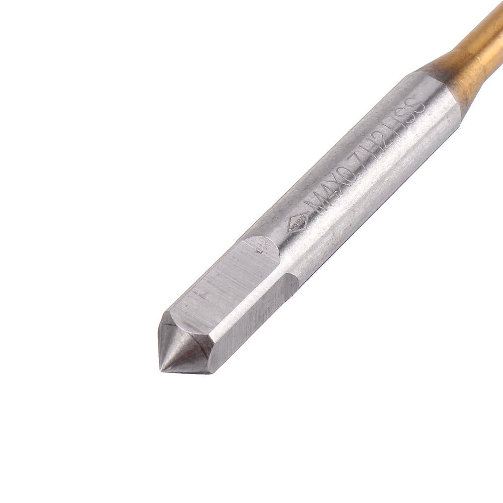 Machine Screw Plug Tap Drill Steel Titanium Coated Straight Flute Hand Tap