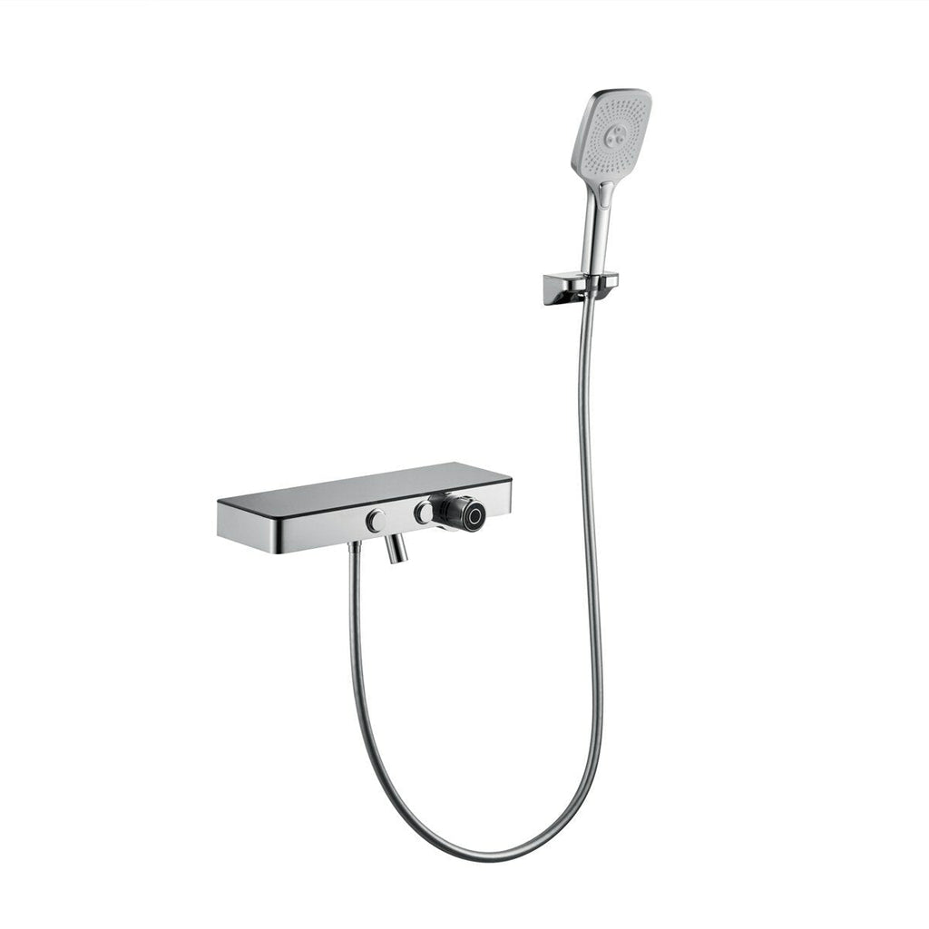 Handheld Shower Head Set Bathroom Rain Tub System 3-Setting Sprayer with Hose Faucet