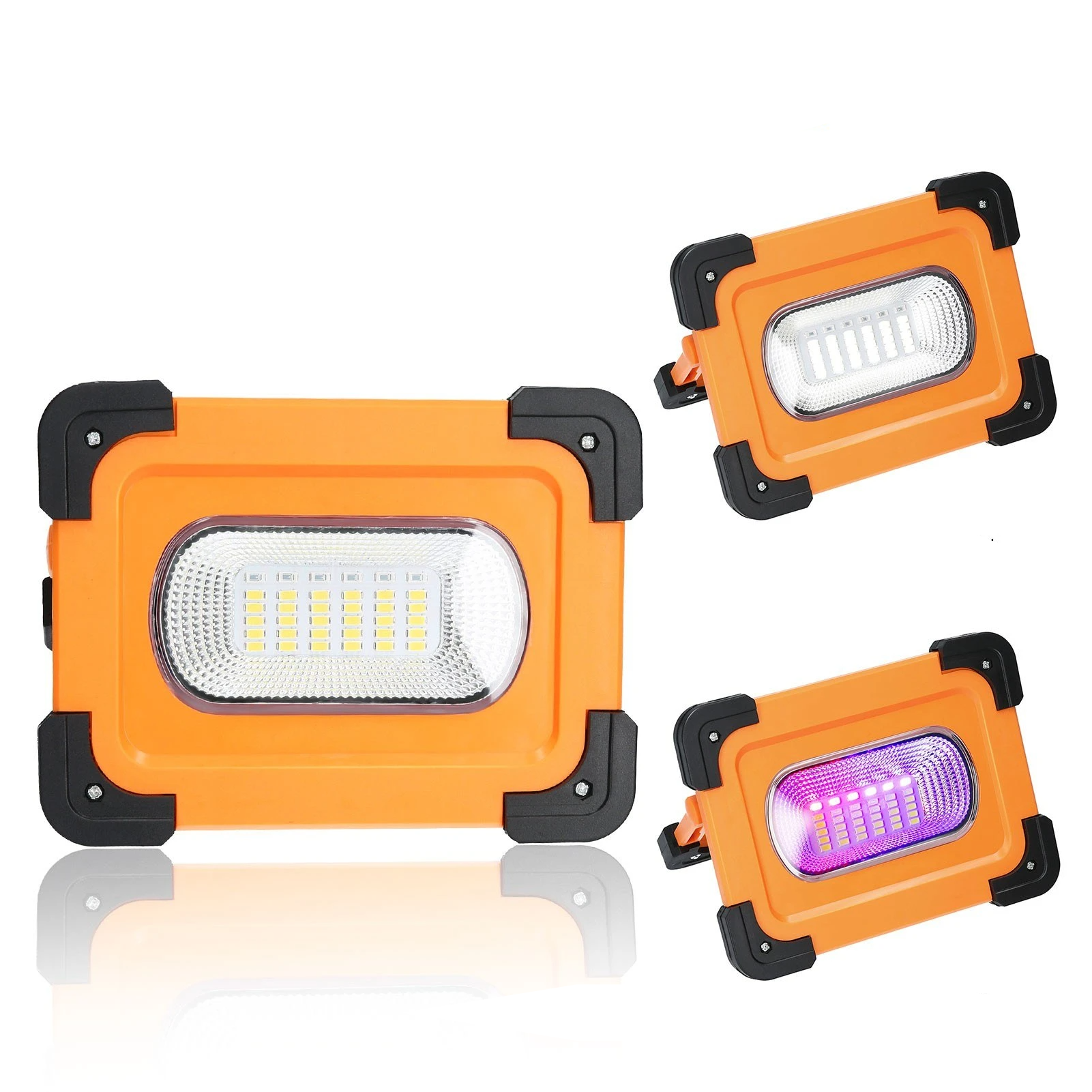 LED Solar Lamp Portable Floodlighting Lamp 4 Lighting Modes Strong Magnetic Adsorption