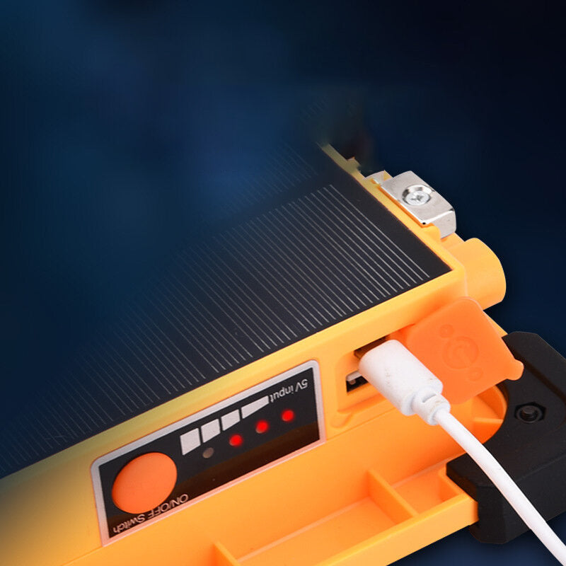 COB/LED USB Solar Charging Camping Light Waterproof 4 Modes 180 Handle Adjustable Spotlight Searchlight Emergency Lantern