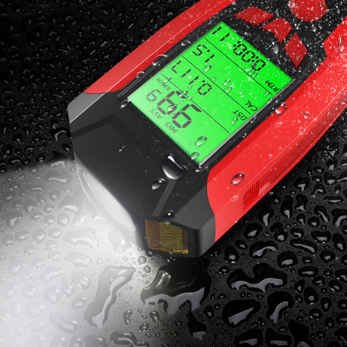 3-in-1 300LM COB Bike Headlight LCD Screen 5-Modes Bicycle Lamp 130dB Bike Horn Outdoor Cycling