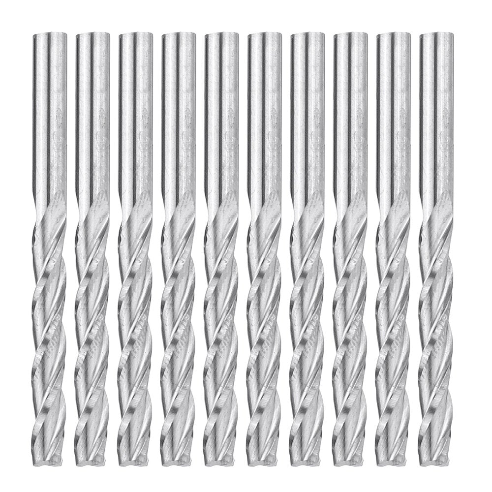 10pcs 3.175*22mm 3 Flutes Milling Cutter Carbide End Mill CNC Cutting Tool