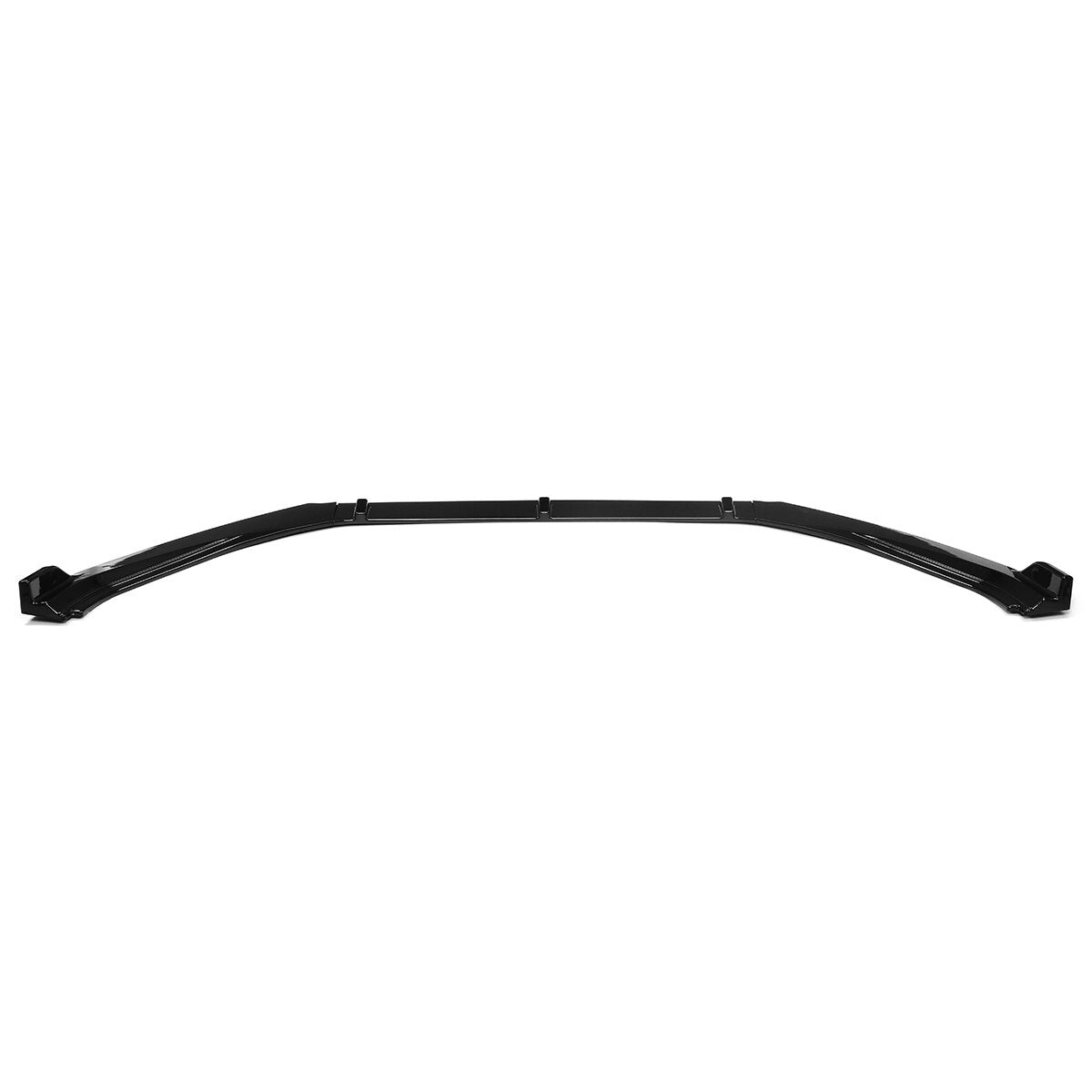 Glossy Black Front Bumper Lip Spoiler Trim 3PCS