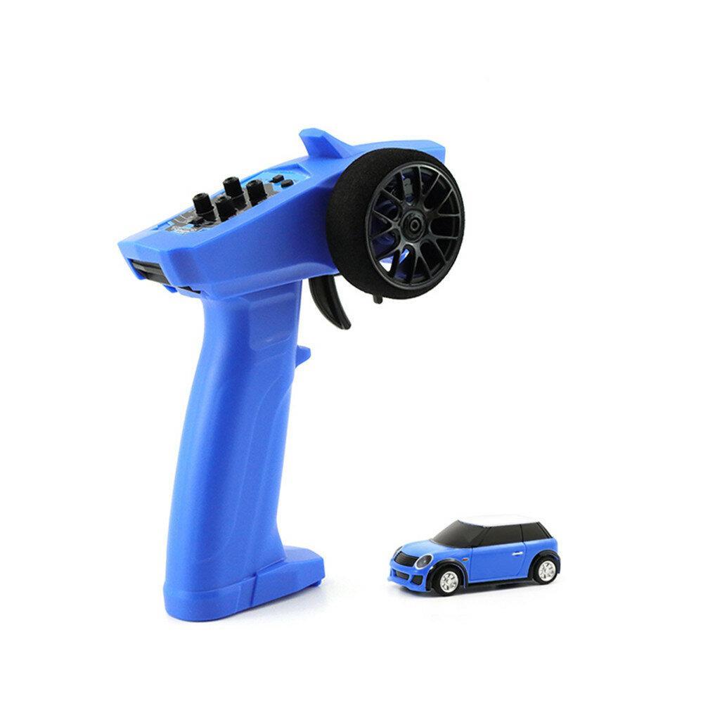 RTR 1/76 2.4G RWD Fully Proportional Mini RC Car LED Light Vehicles Model Kids Children Toys