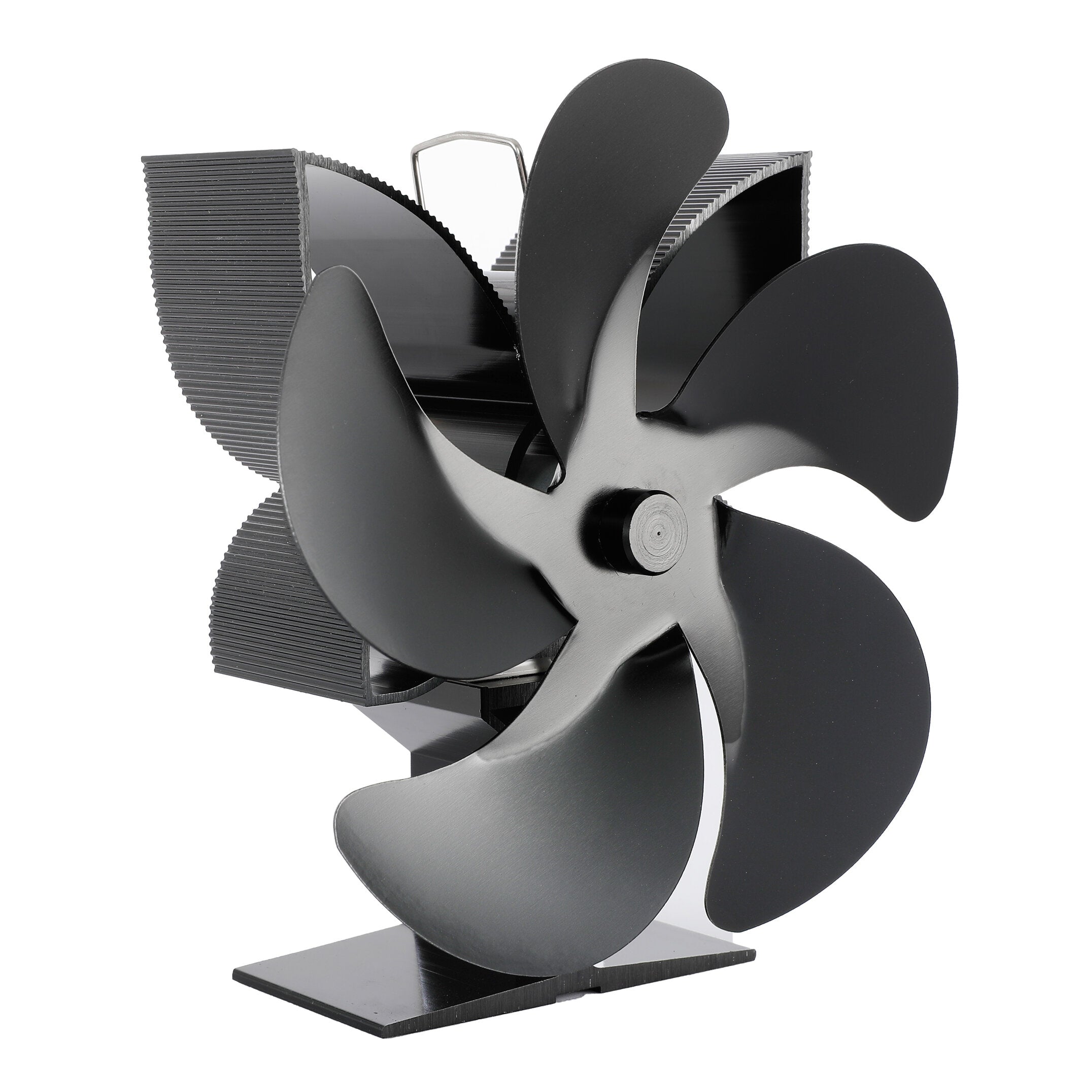 5 Blades Fireplace Fan Eco Friendly Quiet Wood Burner Stove Fan Thermal Heat Power Fan Home Christmas Gift