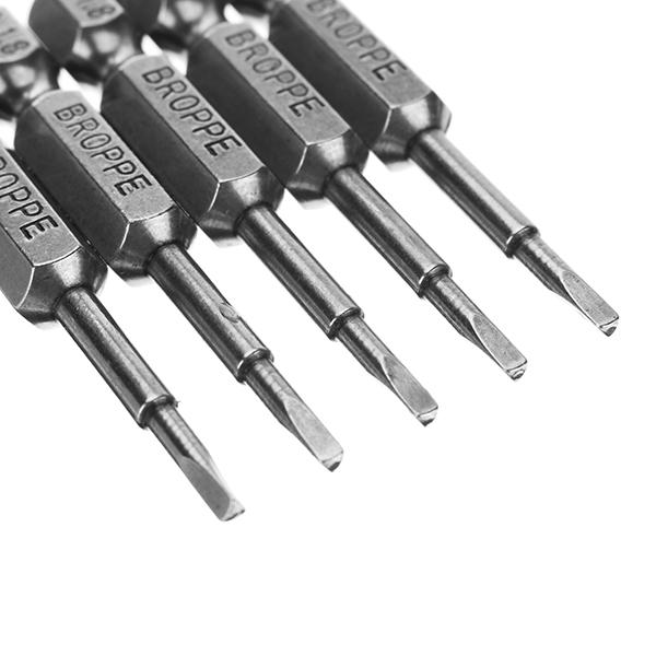 5pcs 1.8 50mm Screwdriver Bits Set 1/4 Inch Hex Magnetic Triangle Screwdriver Bits