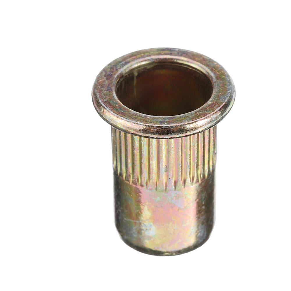 165Pcs M3/M4/M5/M6/M8/M10/12 Zinc Plated Rivet Nut Threaded Countersunk Head Insert Nut Tool Kits