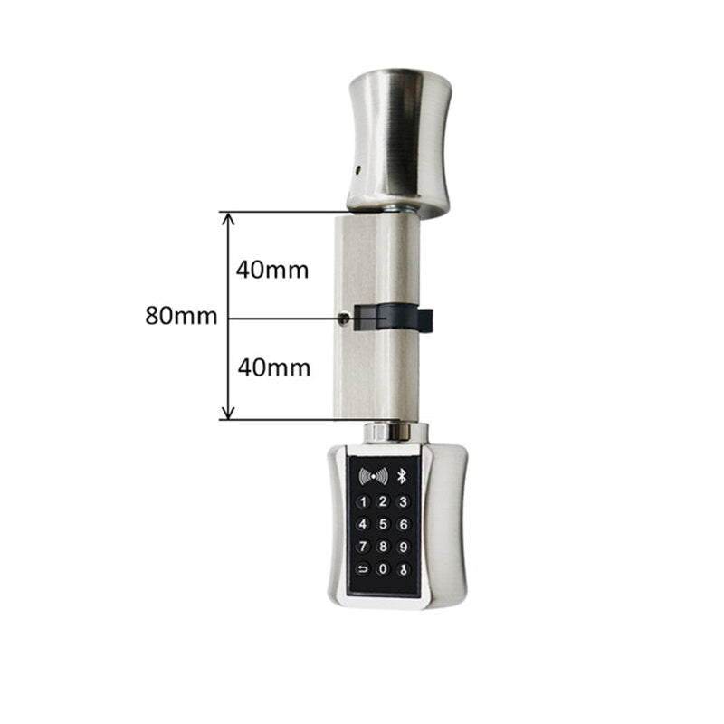 Smart Cylinder Lock Keyless Electronic Door Lock Digital Fingerprint Keypad Code Lock For Home Hotel Apartment