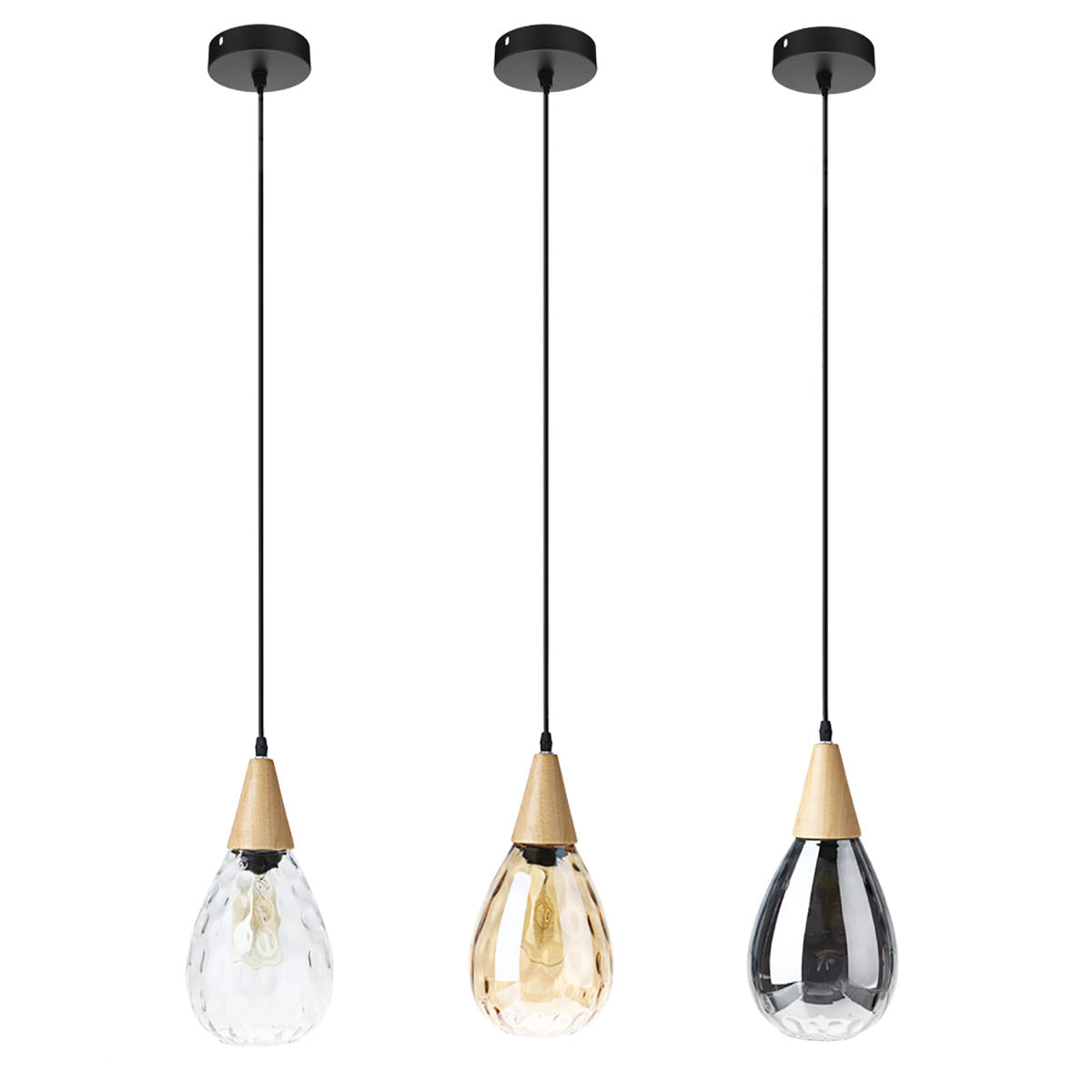 Modern Glass Pendant Light Ceiling Lamp Home Chandelier Fixture Decoration