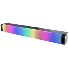 Bluetooth Speaker Soundbar Stereo Home 20W Theater Soundbar Rectangle RGB Colorful Bluetooth Speaker with Remote Control
