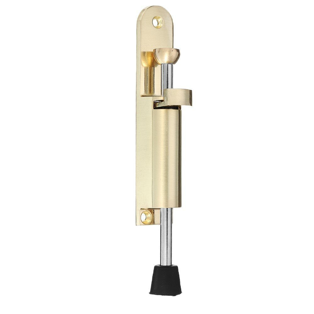 Solid Heavy Duty Zinc Alloy Extended Magnetic Door Stopper Hidden Foot Pedal Floor Mount Door Catch Free Punching Door Holder