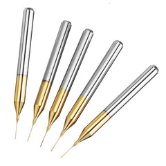 10PCS Tungsten Carbide Mask Mold Drill Bit 0.2/0.25/0.3mm Titanium Plating PCB Drill Bit for Meltblown Fabric