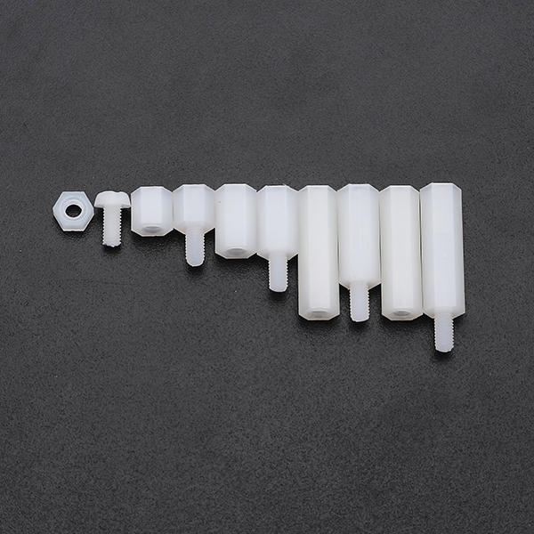 M3NH7 120Pcs M3 Nylon Screw Black/White Hex Screw Nut PCB Standoff Spacer Assortment Kit