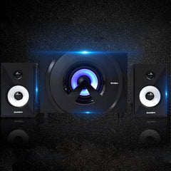 Bluetooth Speaker Audio Home Desktop Subwoofer 2.1 Wooden Speaker Hi-Fi Sound Quality Dual 3-inch High-frequency Speakers