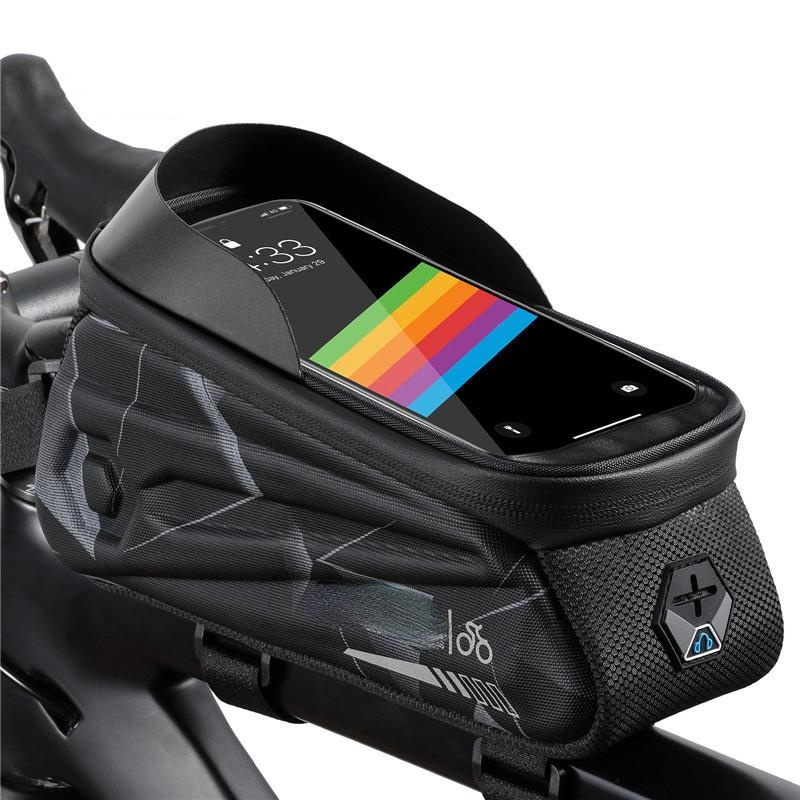 Bicycle Top Tube Hard Shell Front Beam Cell Phone Waterproof Mountain Bag