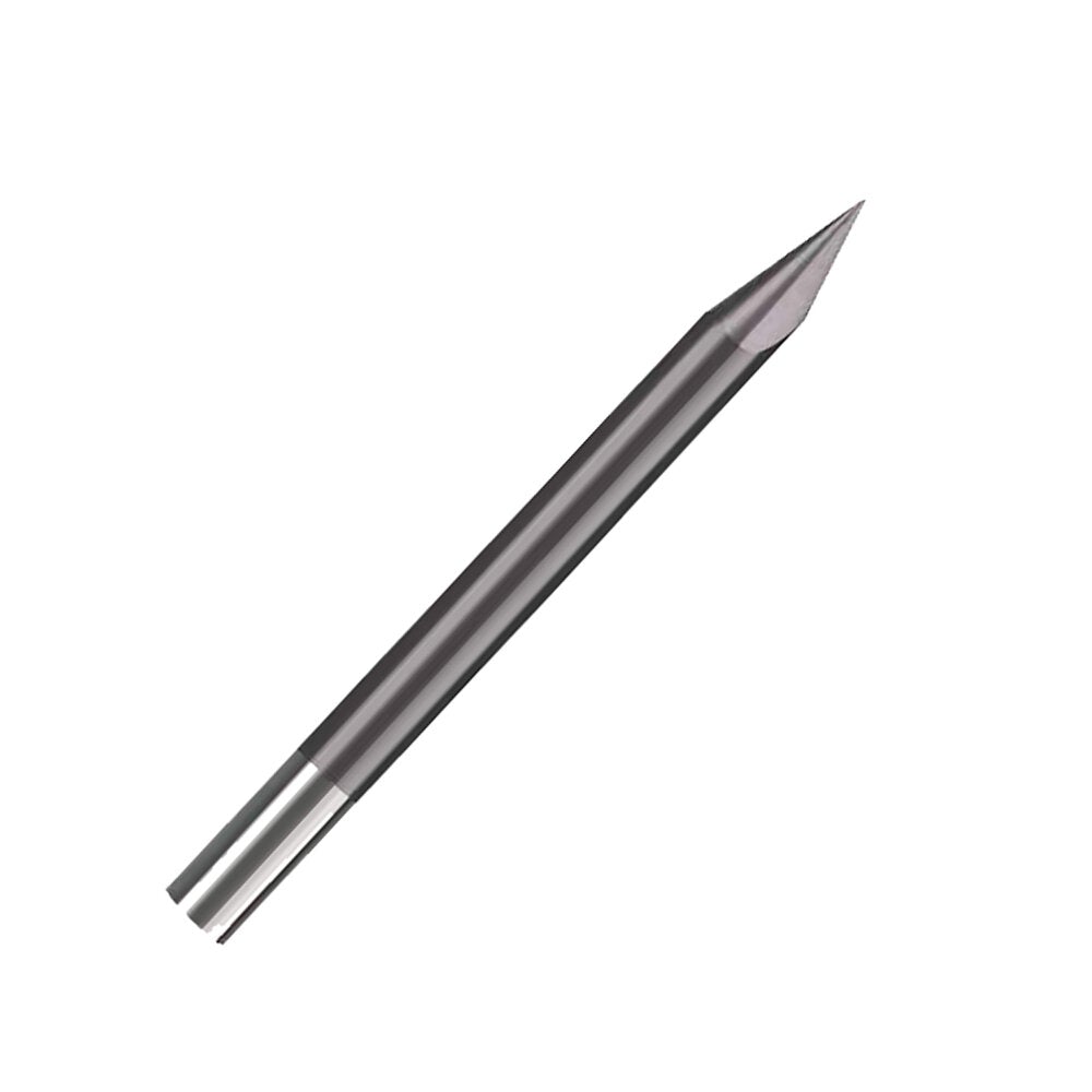 10Pcs 3.175mm Shank 30 Degree 0.1/0.2mm Tip V-shaped Engraving Drill Bit for Engraver CNC Router