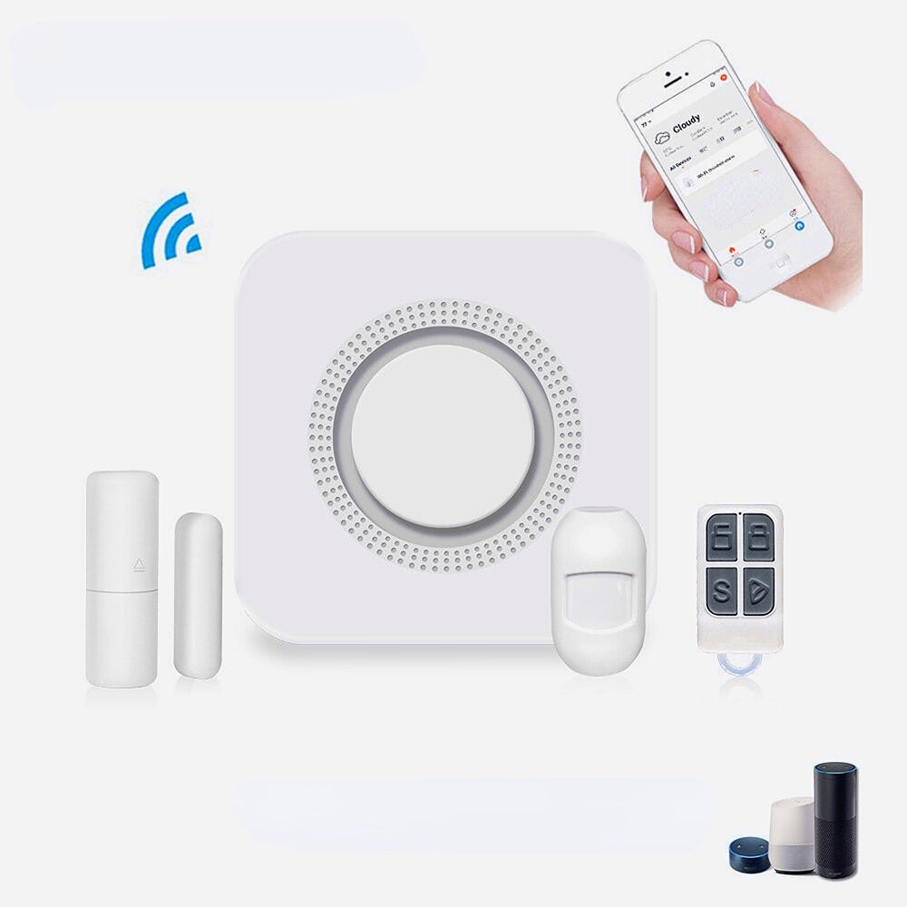 WiFi Wireless Smart Home Security Alarm System Home Remote Control Security Kit Works With Smart Life
