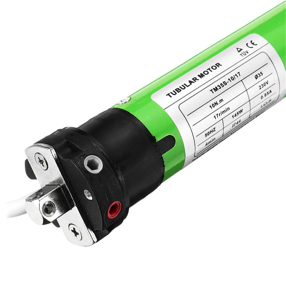AC 220V 145W 0.65A 35mm DIY Electric Roller Blind Shade Tubular Motor Kit Set 17RPM