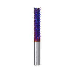 6mm Shank 22mm Tungsten Carbide Milling Cutter Blue Nano Coated End Mill