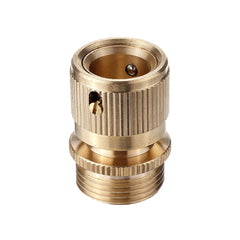 3/4'' BSP Solid Brass Male and Female Connector Garden Hose Quick Connect Water Pipe Connectors Fitting w/ Washers