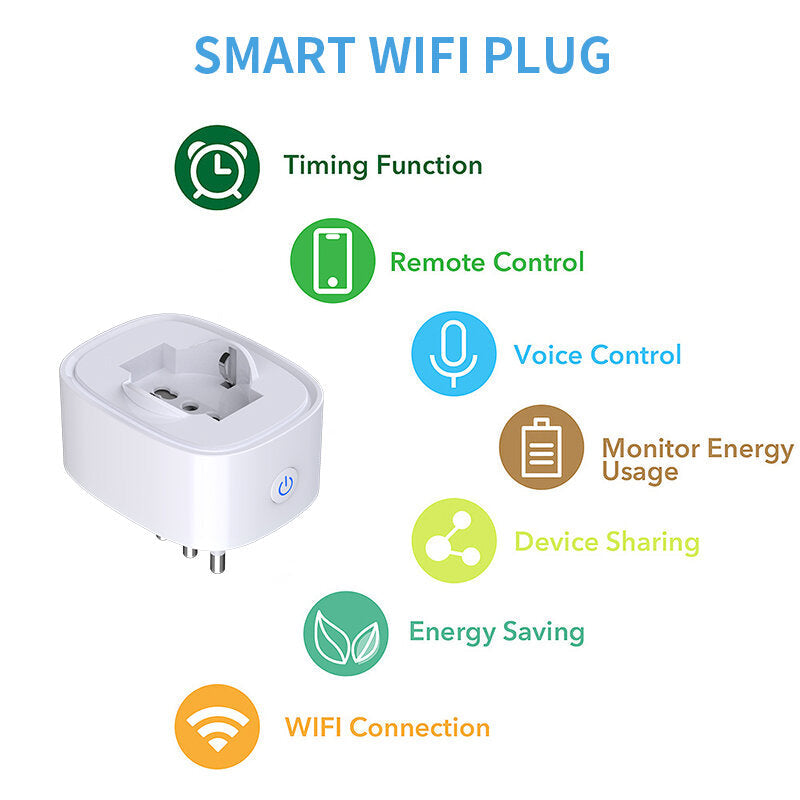 16A Smart WiFi Smart Socket IT Standard Remote Timer Switch Italian Standard Smart Socket