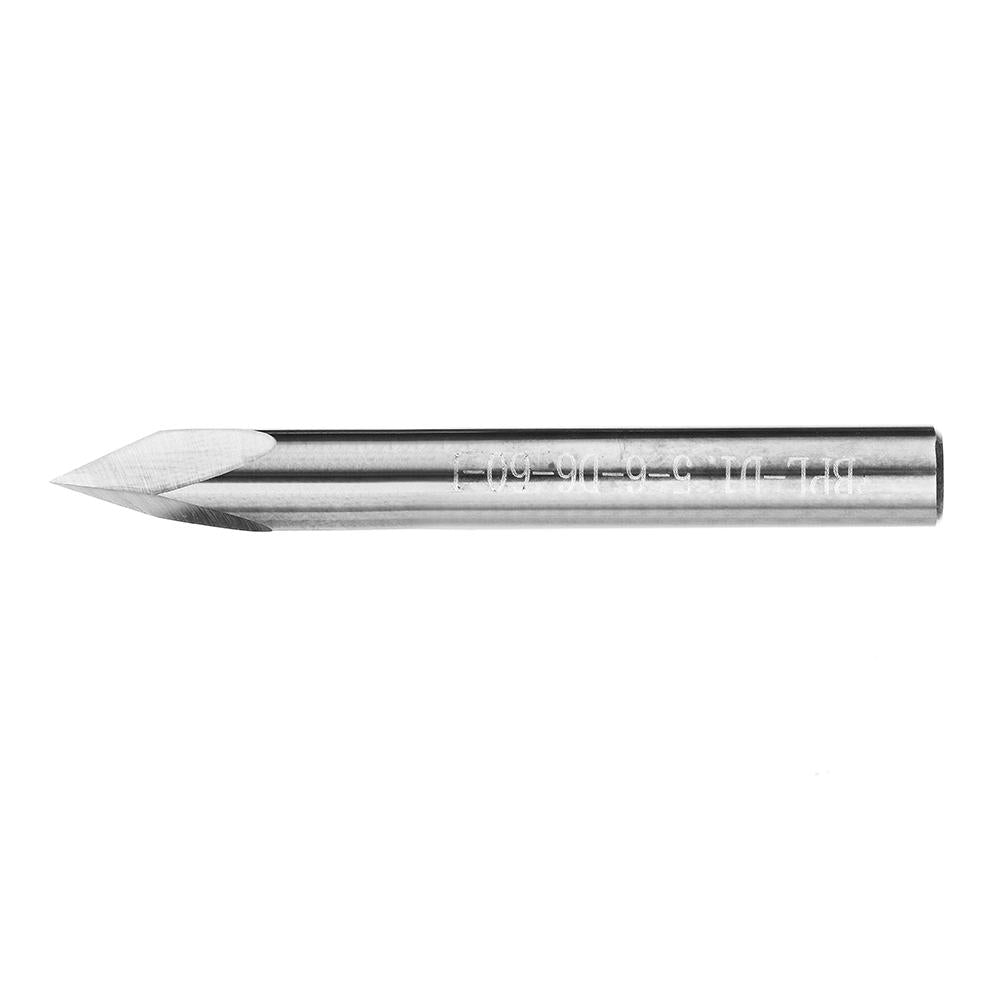 5pcs 6mm Shank 0.1mm Tip 45 Degree Tungsten Steel Engraving Bit CNC Tool