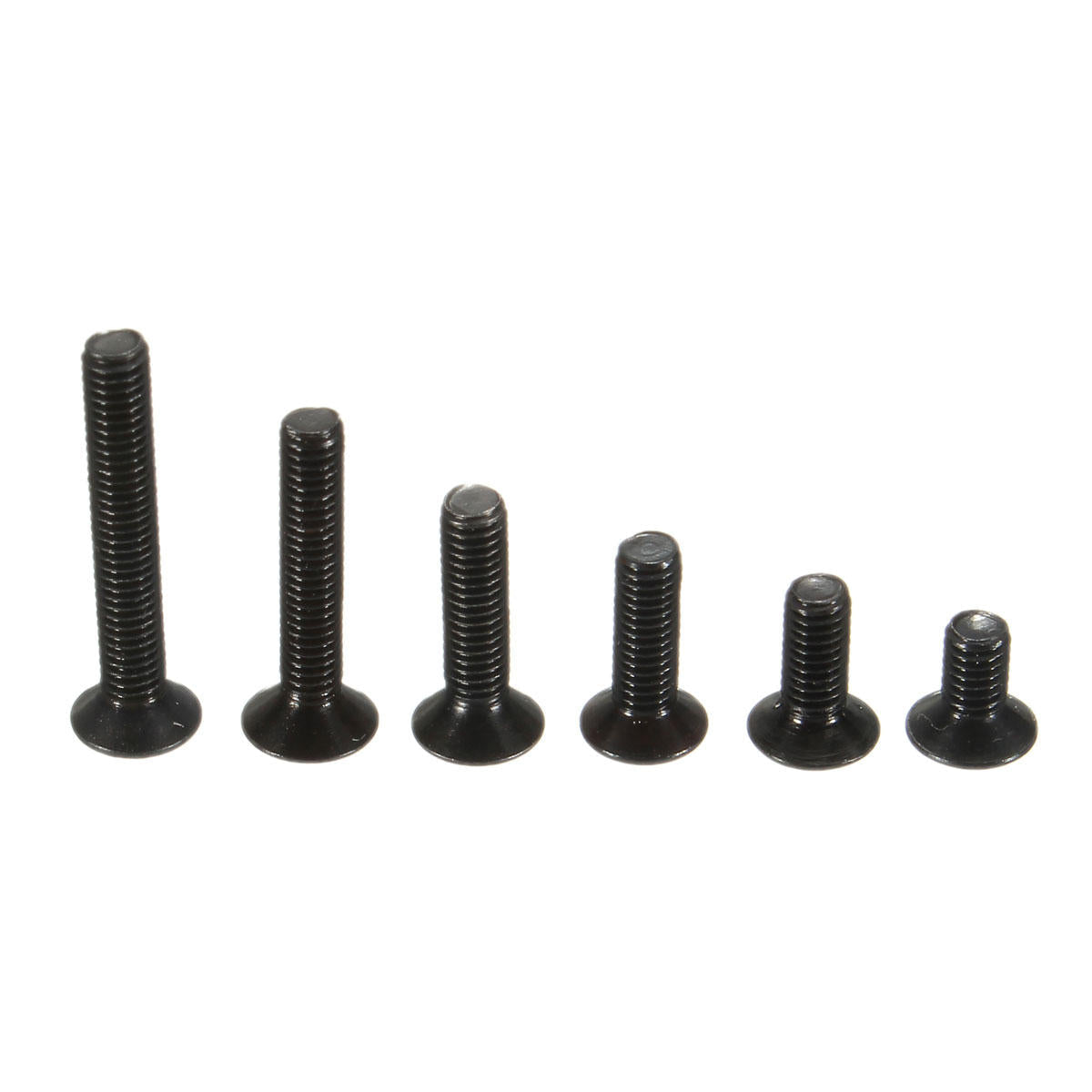 M3CH4 100Pcs M3 Carbon Steel Countersunk Hex Socket Screw 6-20mm Flat Head Hex Screw Metric