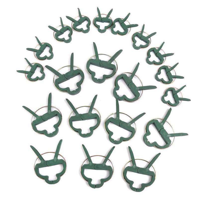 20Pcs Plastic Gardening Clip Plant Garden Flowers Vegetable Bushes Arrange Clips