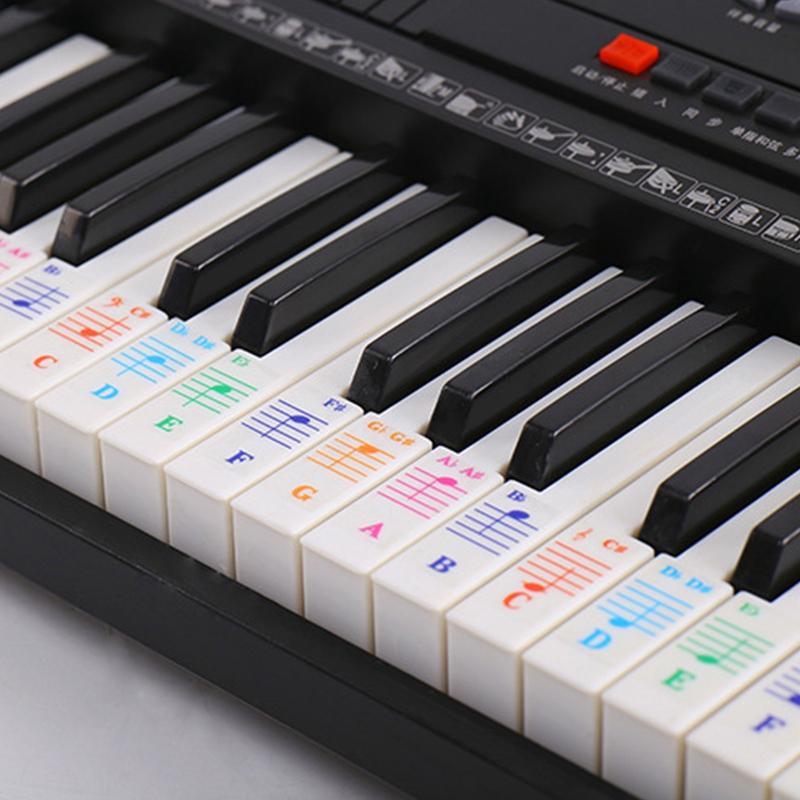 Piano Keyboard Note Sticker for 61/88 key Electronic Keyboard