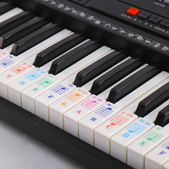 Piano Keyboard Note Sticker for 61/88 key Electronic Keyboard