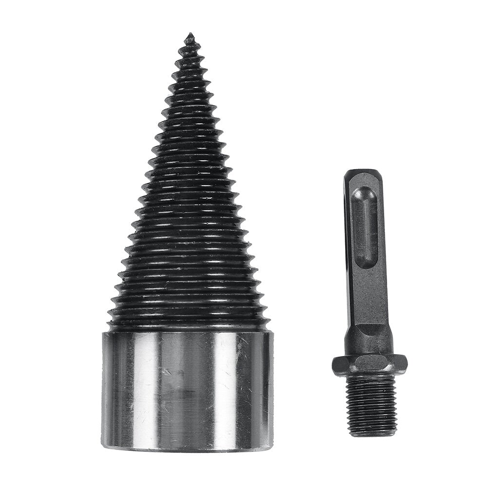 32mm Firewood Splitter Machine Drill Bit Wood Cone Punch Driver Square Round Hex Shank Drill Bit Split Drilling wood working Tool