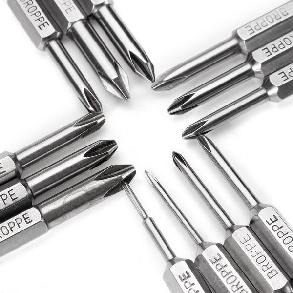 13pcs 50mm Magnetic Long Hex Shank Cross Head Screwdriver Bits