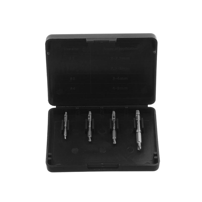 4pcs Small Size Double Side Damaged Screw Extractor Bolt Stud Remover Tool