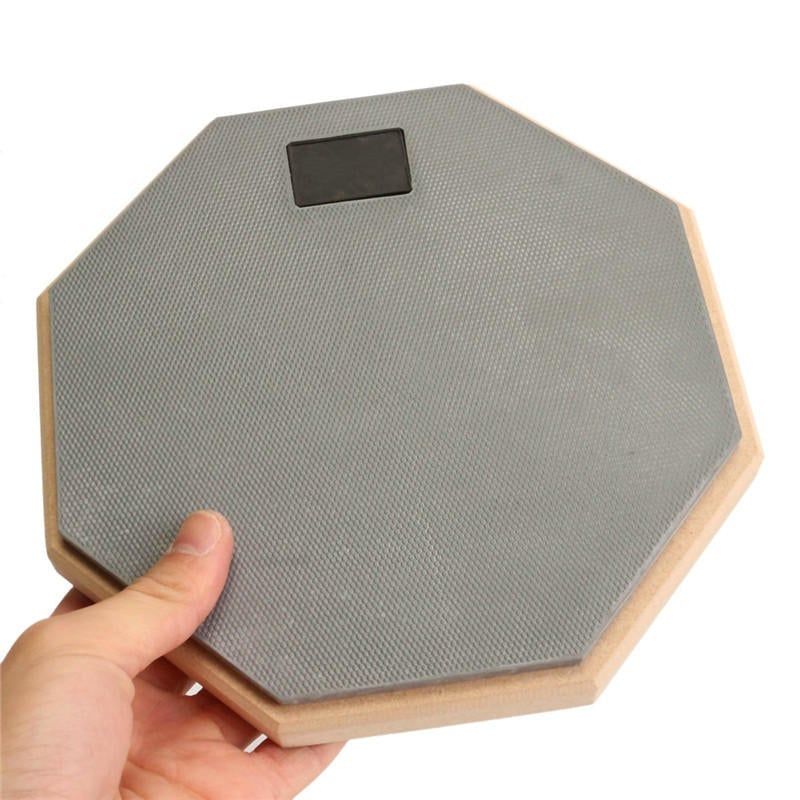 8 Inch Rubber Wooden Beginner Drum Practice Silencer Pads Quiet Practice Dumpad