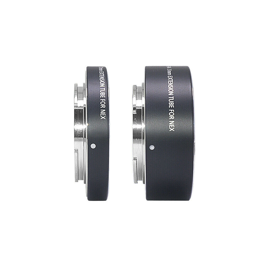 Aluminum Alloy Auto Focus Macro Extension Tube Adapter Ring 10+21mm for Sony E FE-Mount A7 NEX