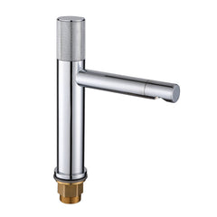 Black Silver Swive Spout Basin Faucet Bathroom Vessel Sink Mixer Tap Single Lever 360 Rotate Hot Cold Water
