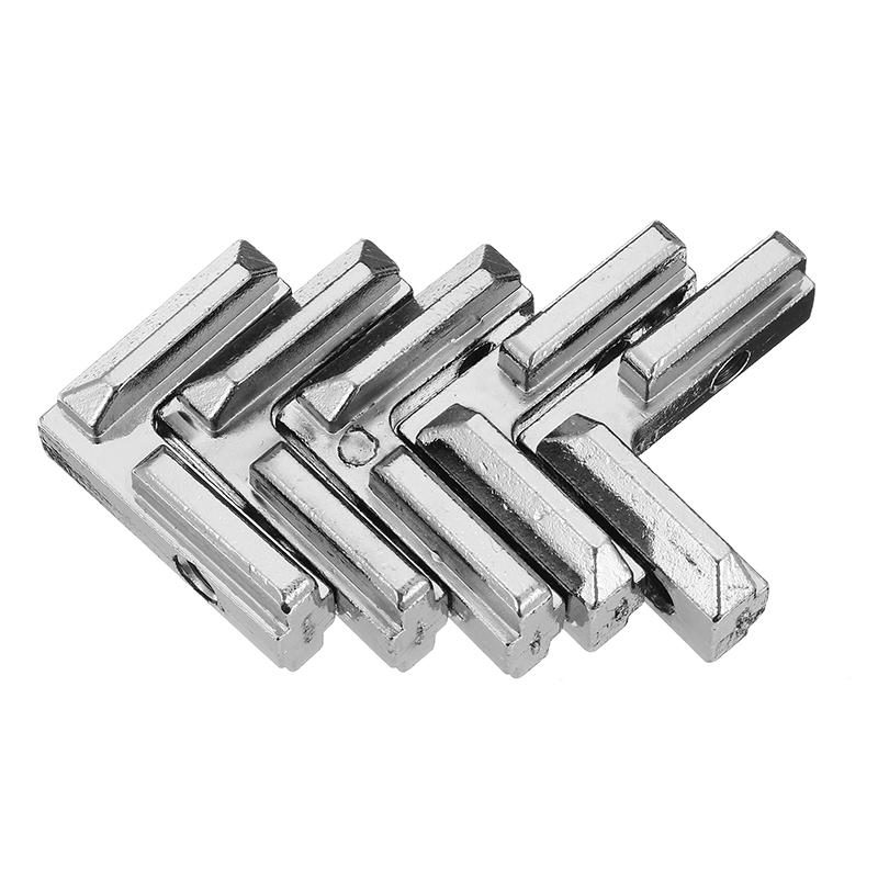5Pcs T Slot L Shape Inside Corner Connector Joint Bracket for 4040 Series Aluminum Profile