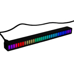 DC 5V Pickup Level Atmosphere Light Car Interior Modification Desktop Audio Spectrum RGB Voice Control