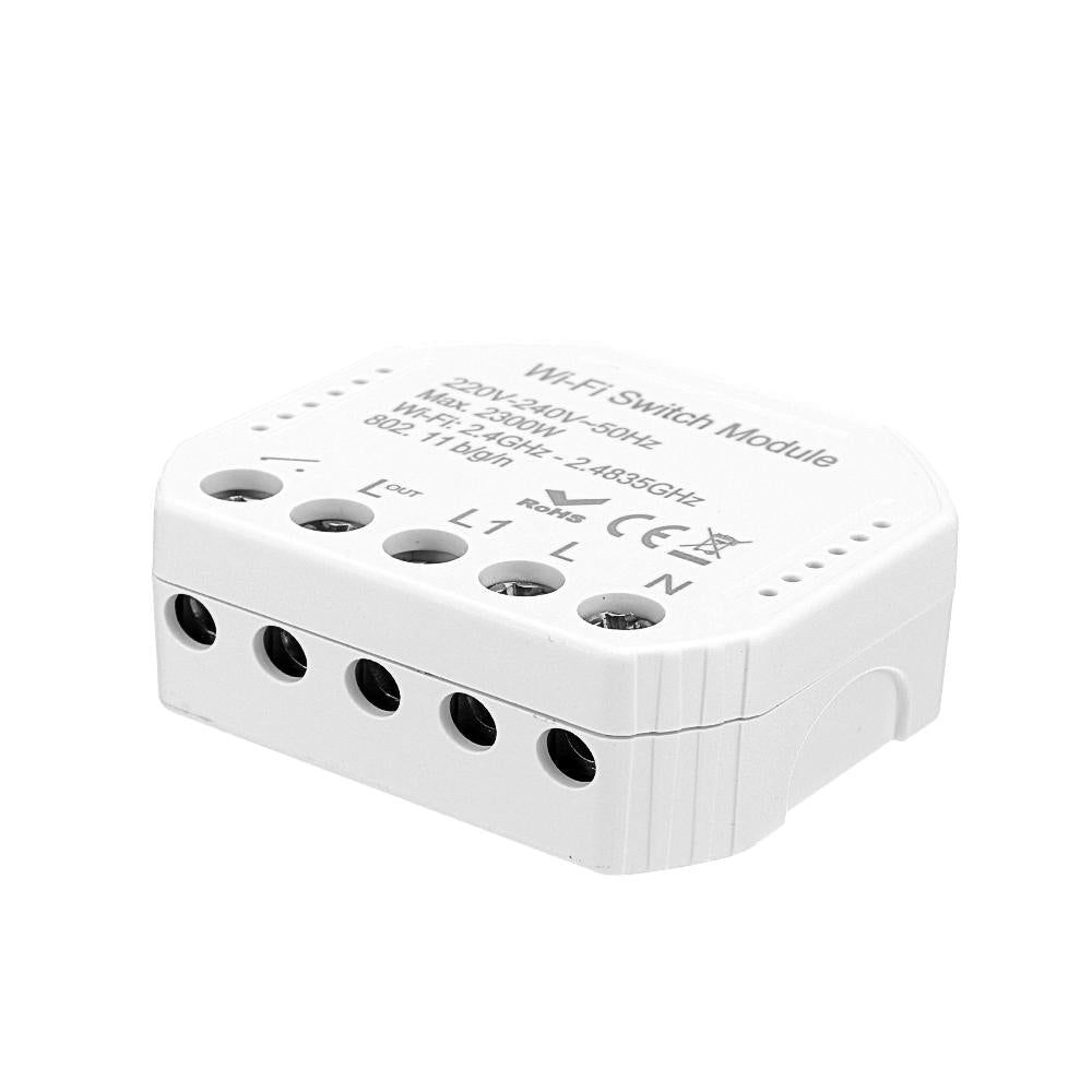 WiFi Smart Light Switch Diy Breaker Module Smart Life/Tuya APP Remote Control Works With Alexa Google Home 1/2 Way