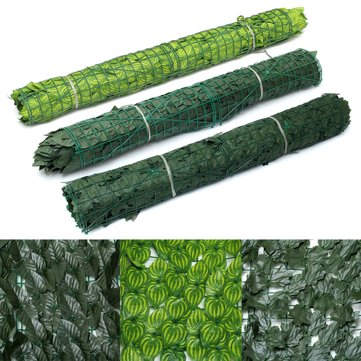 100x300CM Artificial Privacy Fence Screening Roll Garden Ivy Leaf Hedge Fence For Outdoor Indoor Patio Decoration Yard