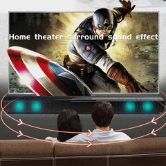 Bluetooth Speaker Light Soundbar Home Theater 20W Wall Speaker Column Subwoofer with FM AUX Music Center Box for TV Computer