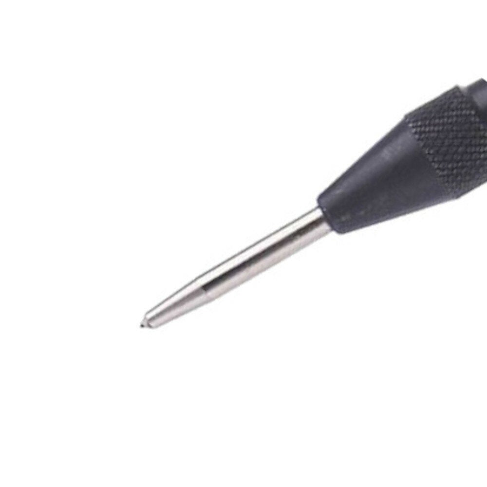 3Pcs HSS Spiral Flute Step Drill Bit Triangle Shank With Automatic Center Pin Punch For Hole Drill