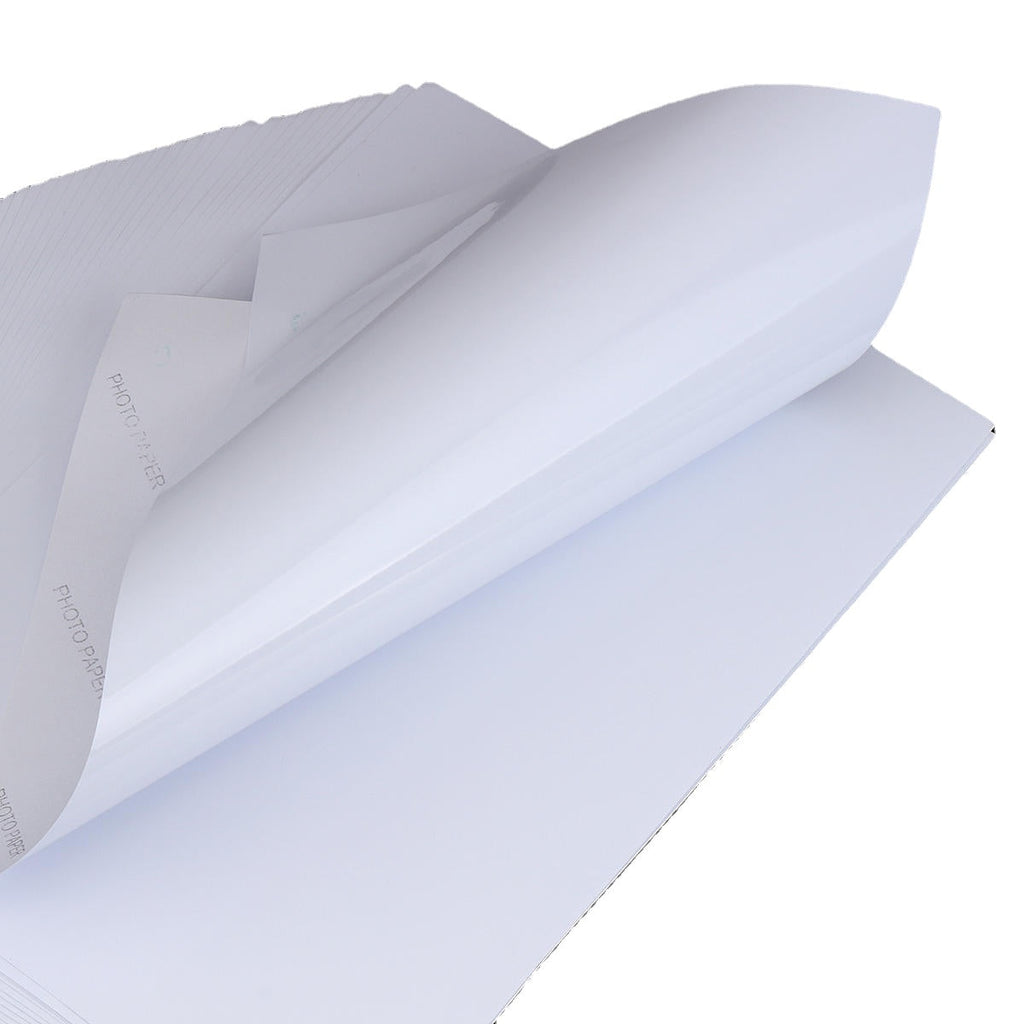 50Pcs Waterproof A4 Self Adhesive Glossy Paper Sticker for Photographic Photo Inkjet Printer Paper